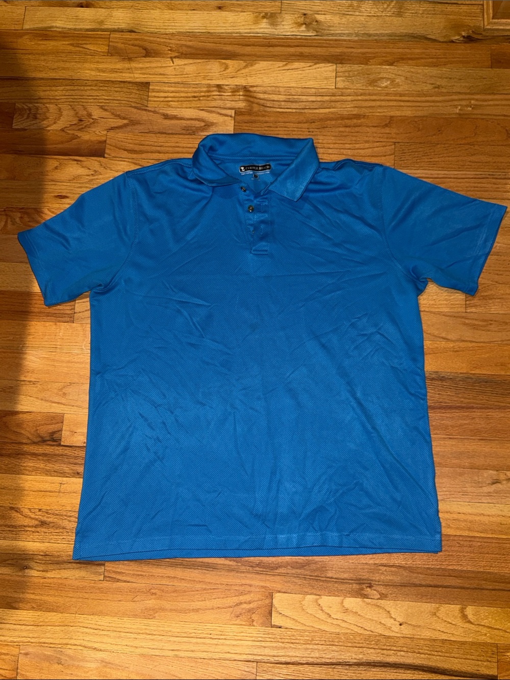 Pebble Beach dry luxe performance Mens Blue collar Collared Golf shirt Size XXL